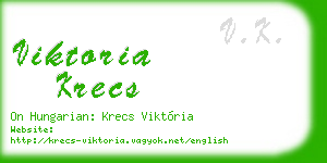 viktoria krecs business card