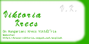 viktoria krecs business card